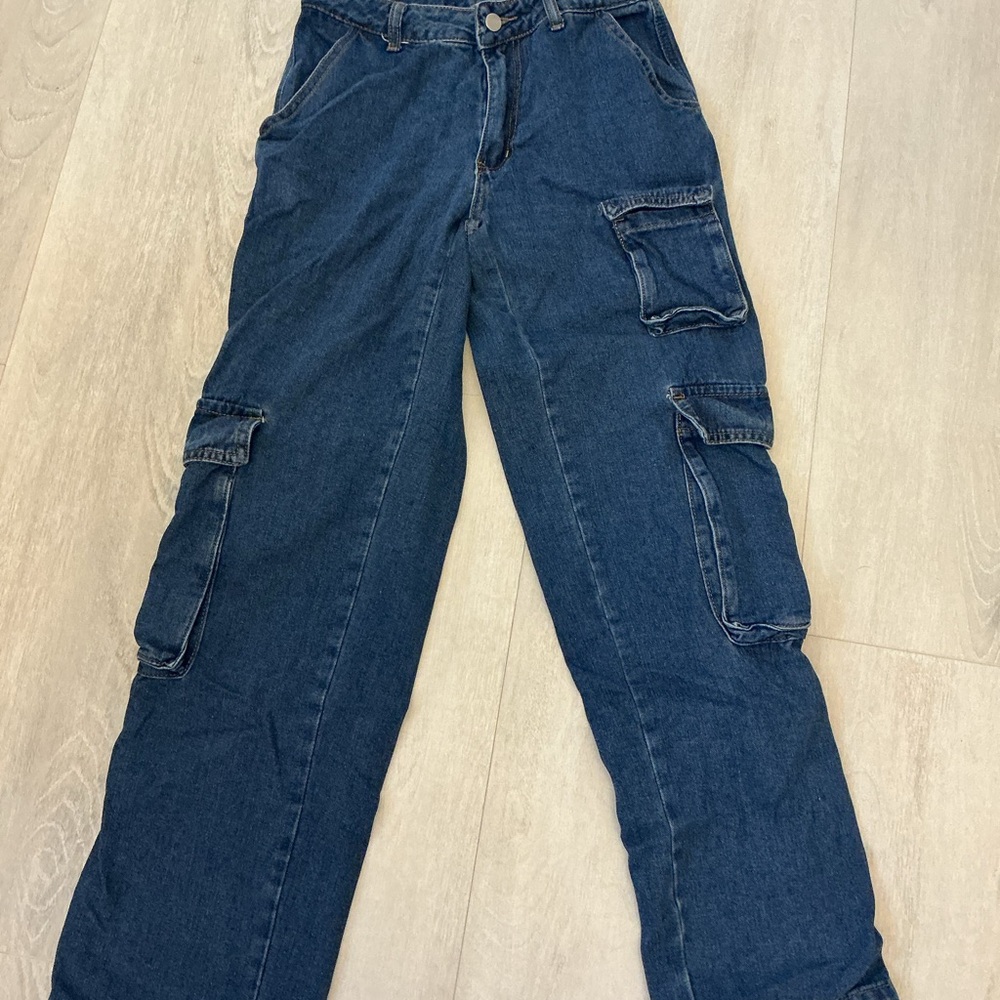 Blue Cargo Pants